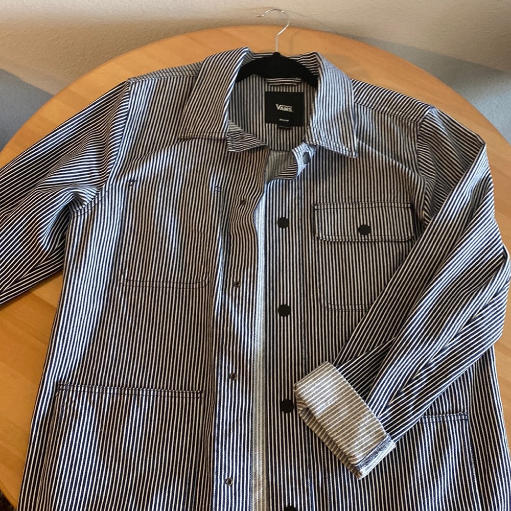 Retro drill chore coat, workwear